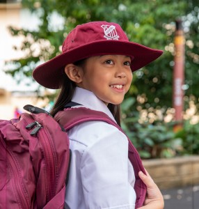 Student wearing Lowes schoolwear